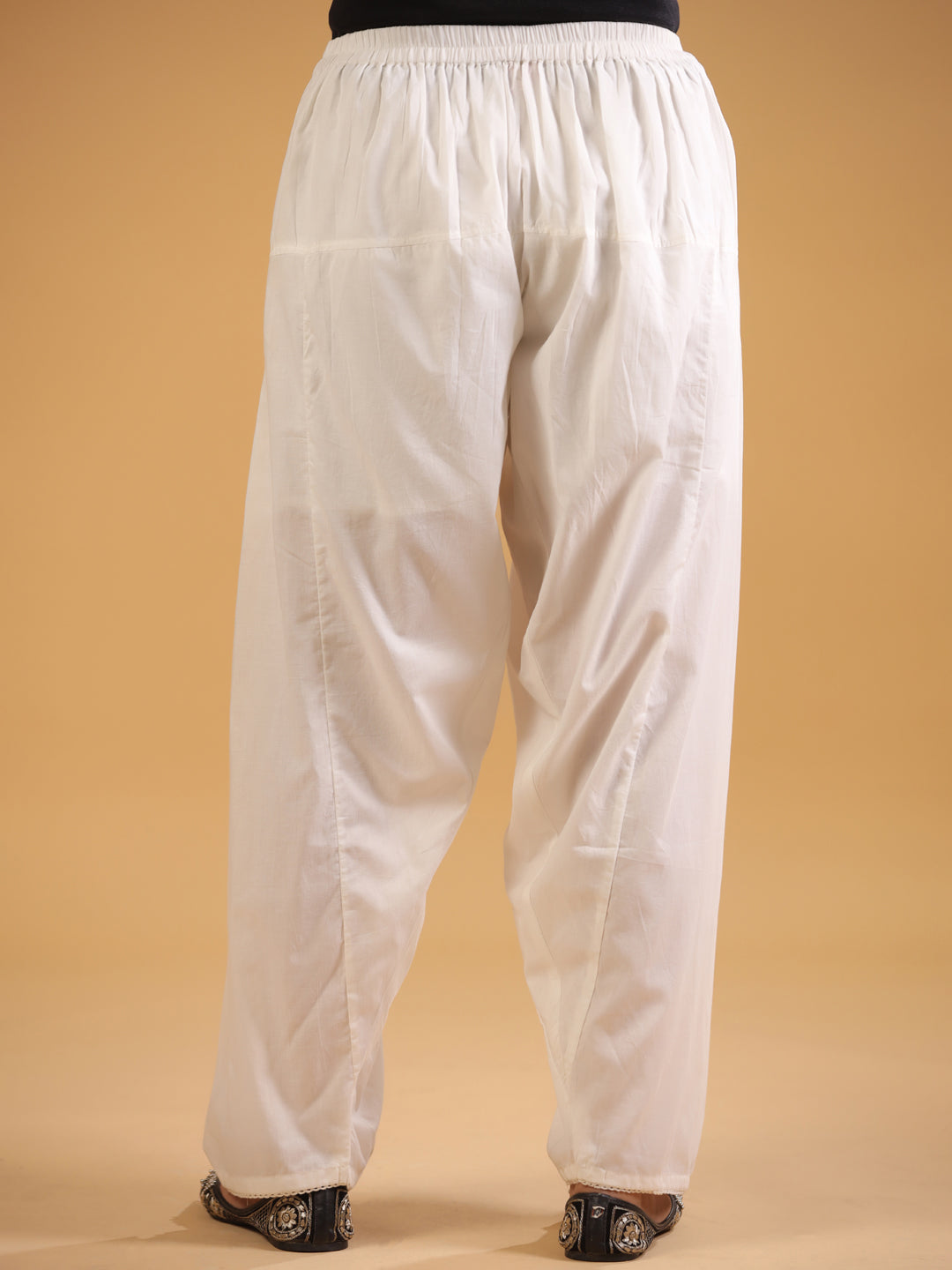 White Pure Cotton Salwar