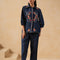 Blue Denim Embroidered Co-ord Set