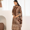 Brown Cotton Printed Designer Kurta Pant With Dupatta Set