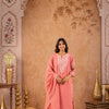 Pink Mul Chanderi Embroidered Designer Kurta Pant With Dupatta Set