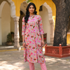 Multicolor Printed A-Line Straight Kurta