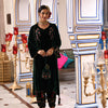 Teal Green Velvet Embroidered Kurta Palazzo Set With Dupatta
