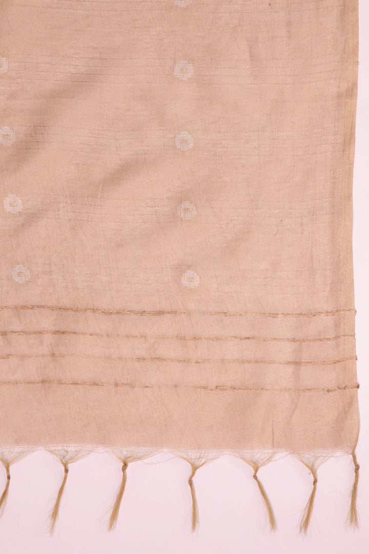 Cream Silk Embroidered Designer Kurta Pant With Dupatta Set