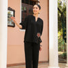 Black Cotton Embroidered Co-Ord Set