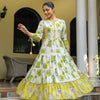 Multicolor Cotton Floral Printed Designer Dress