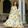 Multicolor Cotton Printed Floral Dress