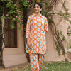 Pink Cotton Shirt Collar Kurta Co-Ord Set