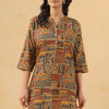 Multicolor Cotton Printed Straight Top