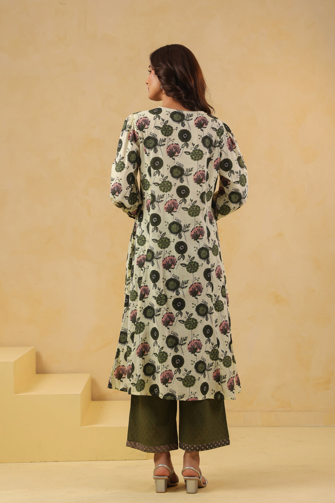 Green Cotton Embroidery  Designer Kurta Pant With Dupatta Set