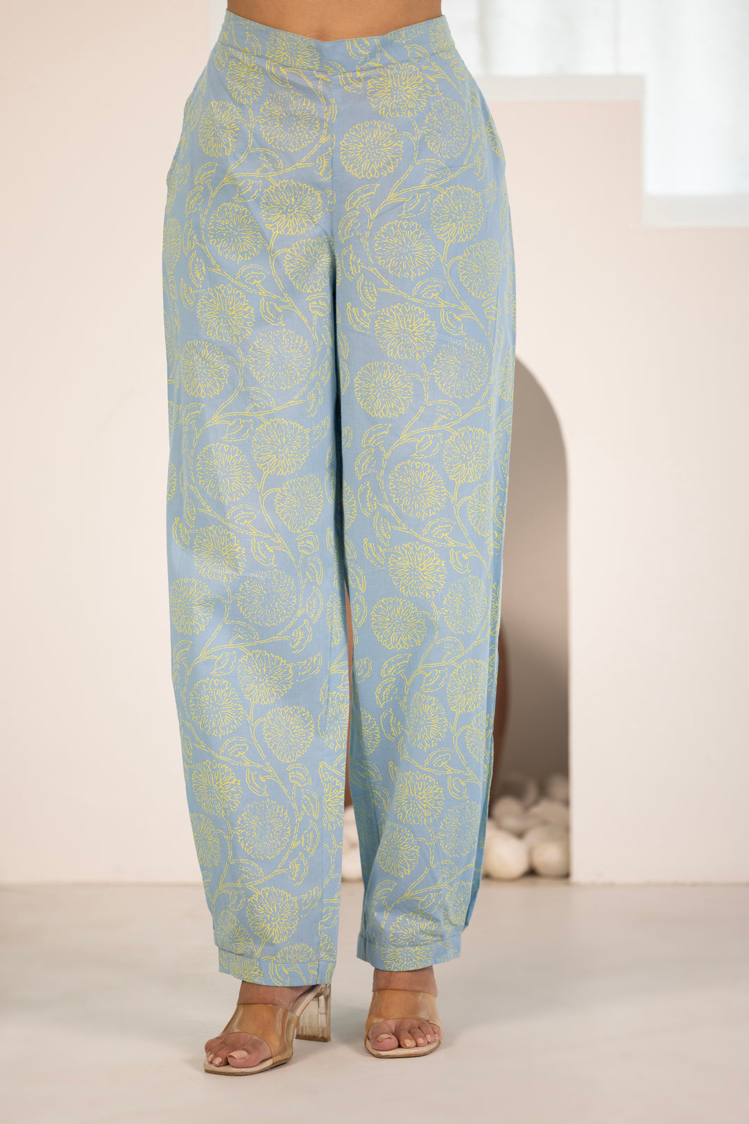 Yellow Cotton Embroidered Designer Kurta Pant Set With Dupatta