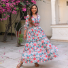 White Cotton Designer Detailed Tiered Dress