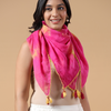 Multicolor Cotton Hand Tie & Dye Detailed Scarf