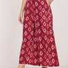Maroon Cotton Ethinic Motifs Printed Palazzo